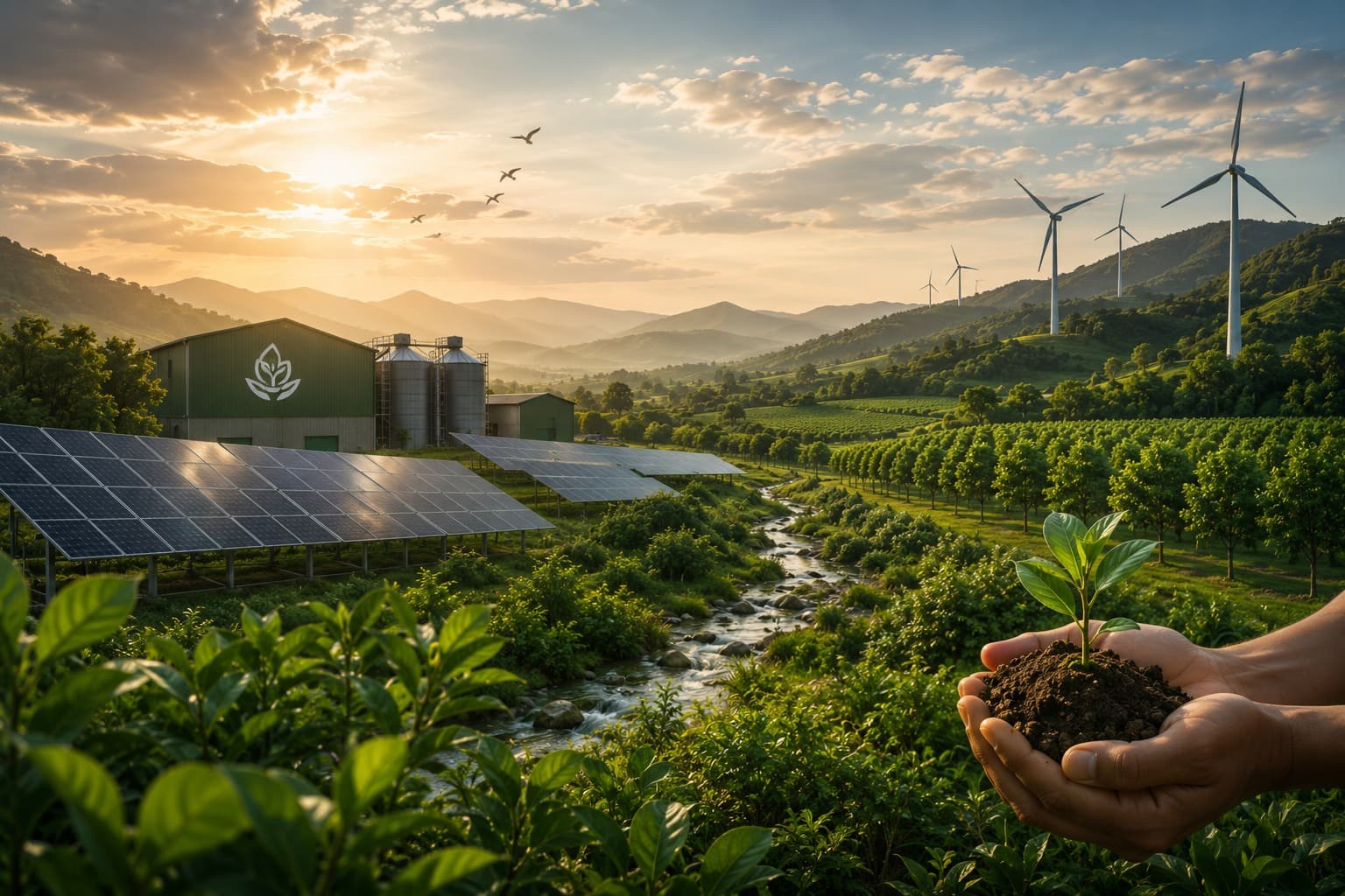 Sustainable agriculture landscape